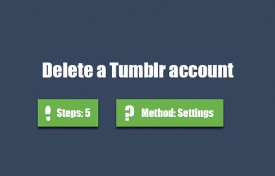 delete tumblr account