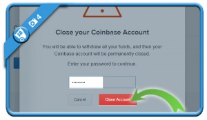 coinbase app change password
