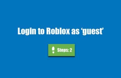 roblox login as guest