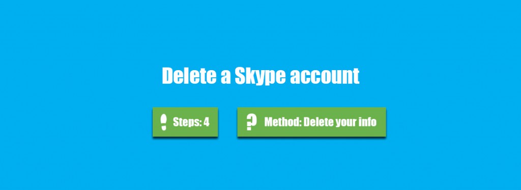 delete skype account