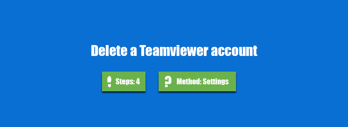 how to delete teamviewer account