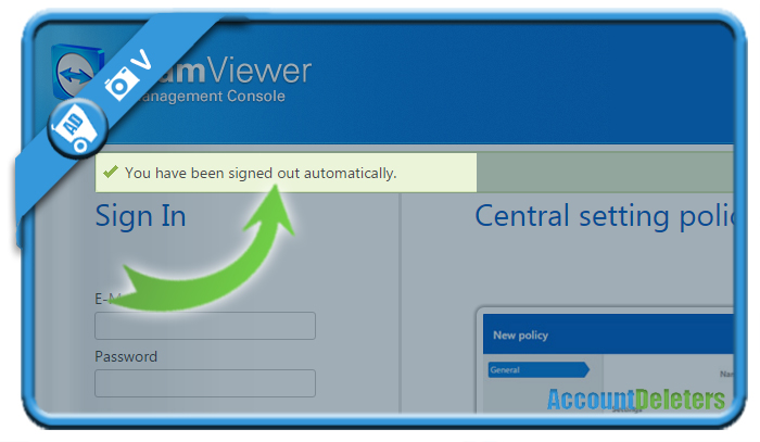 how to delete teamviewer account