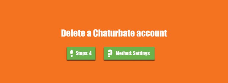 Delete Chaturbate account